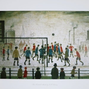 LS Lowry Exhibition Poster the Football Match Soccer Game - Etsy
