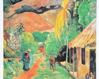 オレンジのある静物画 ポール・ゴーギャン ヴィンテージプリント 1950