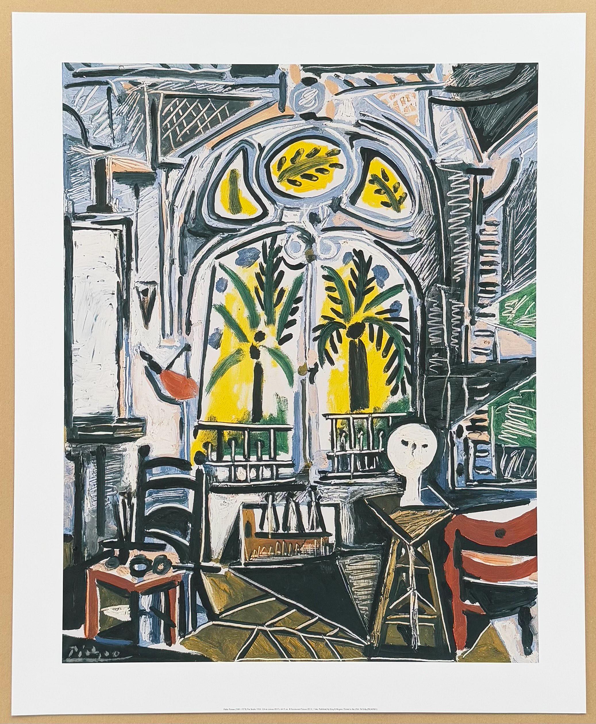 パブロ ピカソ展ポスター - スタジオ - 美術館のアーティスト - アート