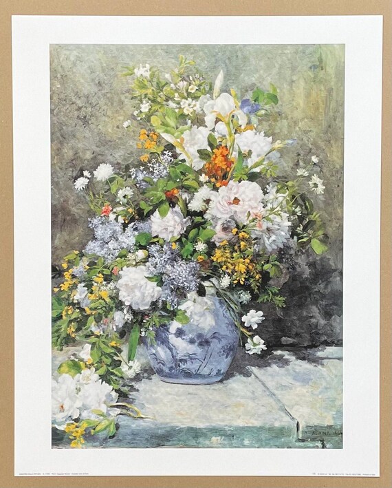 オーギュスト ルノワール 春の花束 1866 複製画 額装 アート
