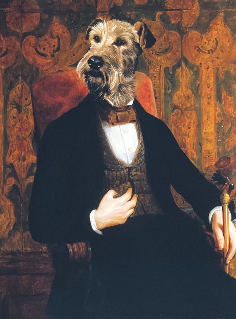 Thierry Poncelet exhibition poster Monsieur dog portrait museum artist art print Belgian artist image 1