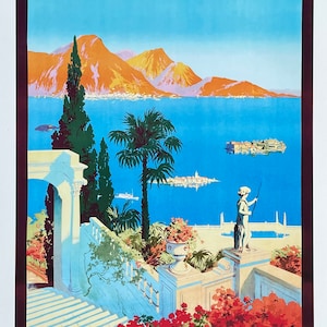 Le Lac Majeur - Francia - Turismo en Francia - Lago - Viajes - Publicidad - Impresión de arte decorativo - Cartel de exposición - Reproducción