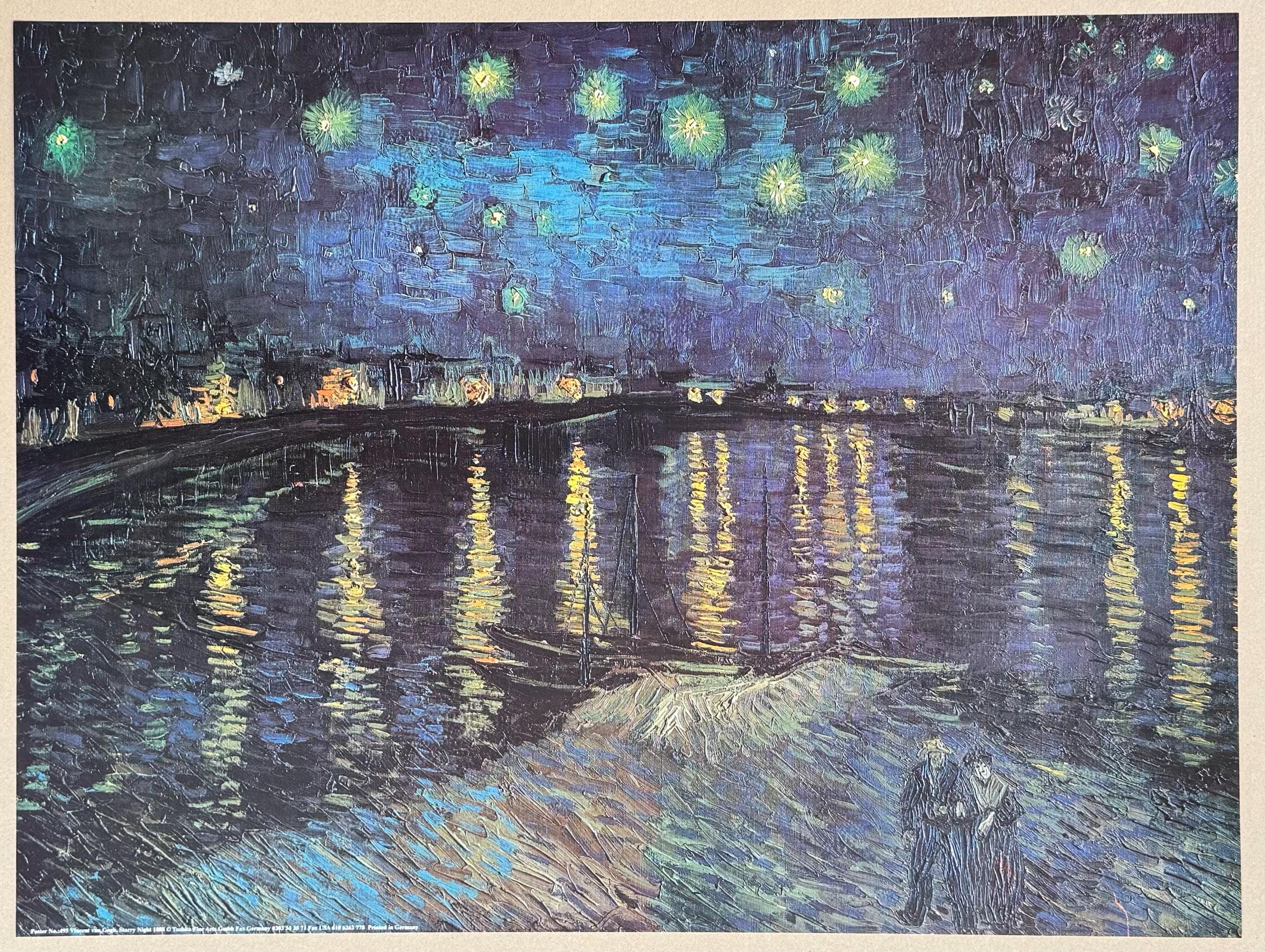 Vincent Van Gogh Exhibition Poster - Starry Night - Museum Artist - Art ...