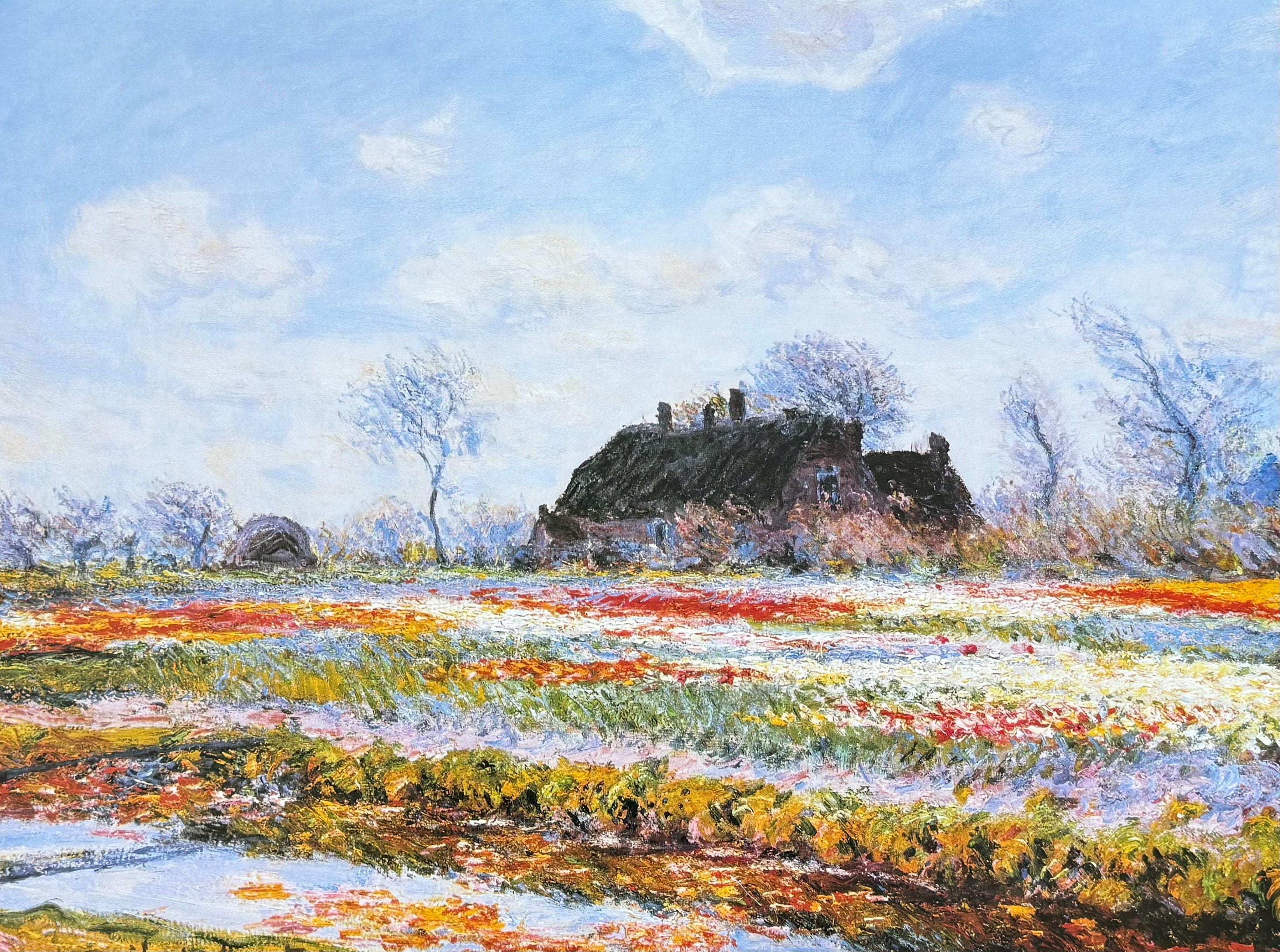 クロード・モネ展ポスター - サッセンハイムのチューリップ畑 - 風景画