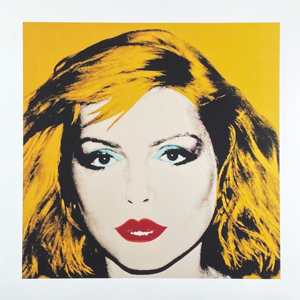 Andy Warhol exhibition poster - Debbie Harry - famous - portrait - blondie - pop-art - museum artist - art print - 2018
