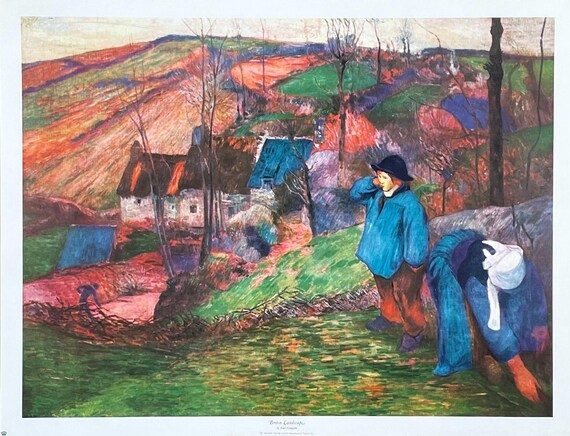 ポール ゴーギャン展ポスター - ブルターニュの風景 - 美術館の