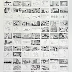 Affiche de l'exposition Le Corbusier - vue d'ensemble - artiste du musée - impression d'art - architecte - architecture
