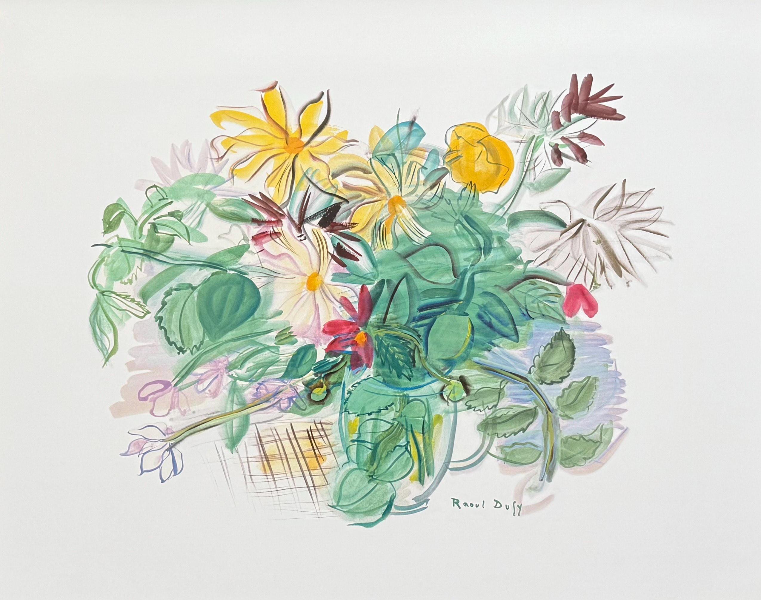 ラウル・デュフィ 人魚と帆船（海水浴） アートプリント ポスター 約10