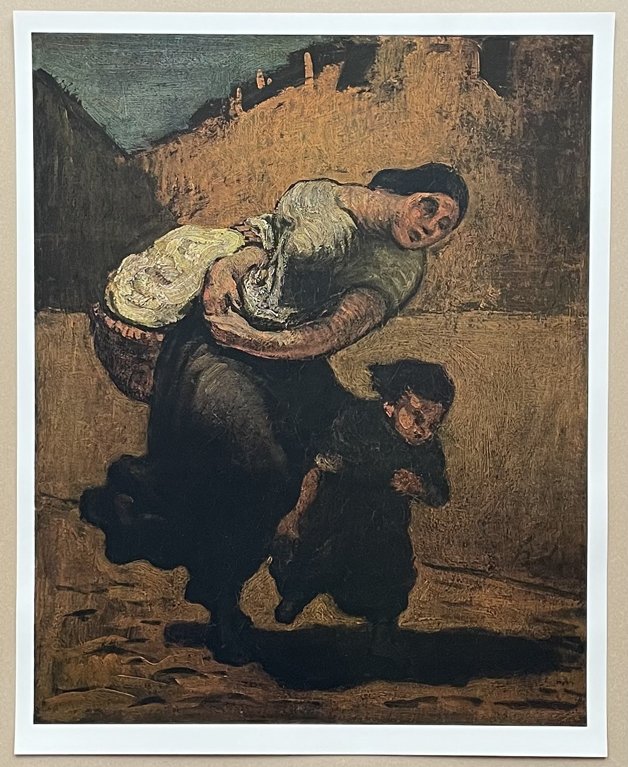 オノレ・ドーミエ展ポスター - 重荷 - 洗濯婦 - 自由の探求 - 美術館の