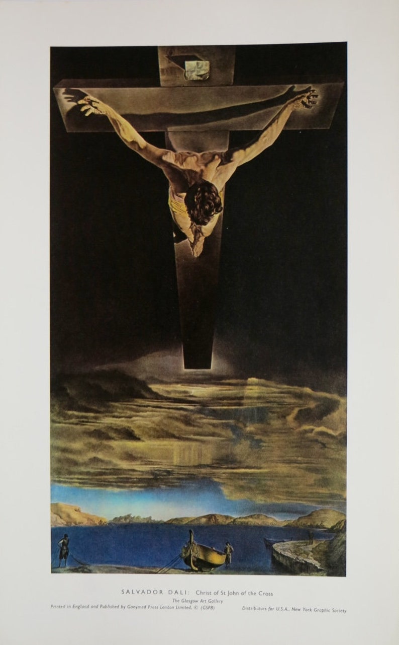 Salvador Dali /'Christ of Saint John of the Cross/' Art Print Poster Framed NEW