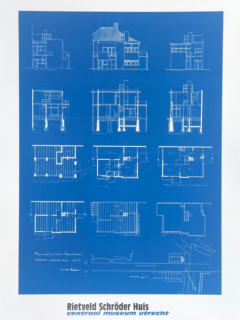 Gerrit Rietveld Exhibition Poster - Rietveld Schröder Home - Architect ...