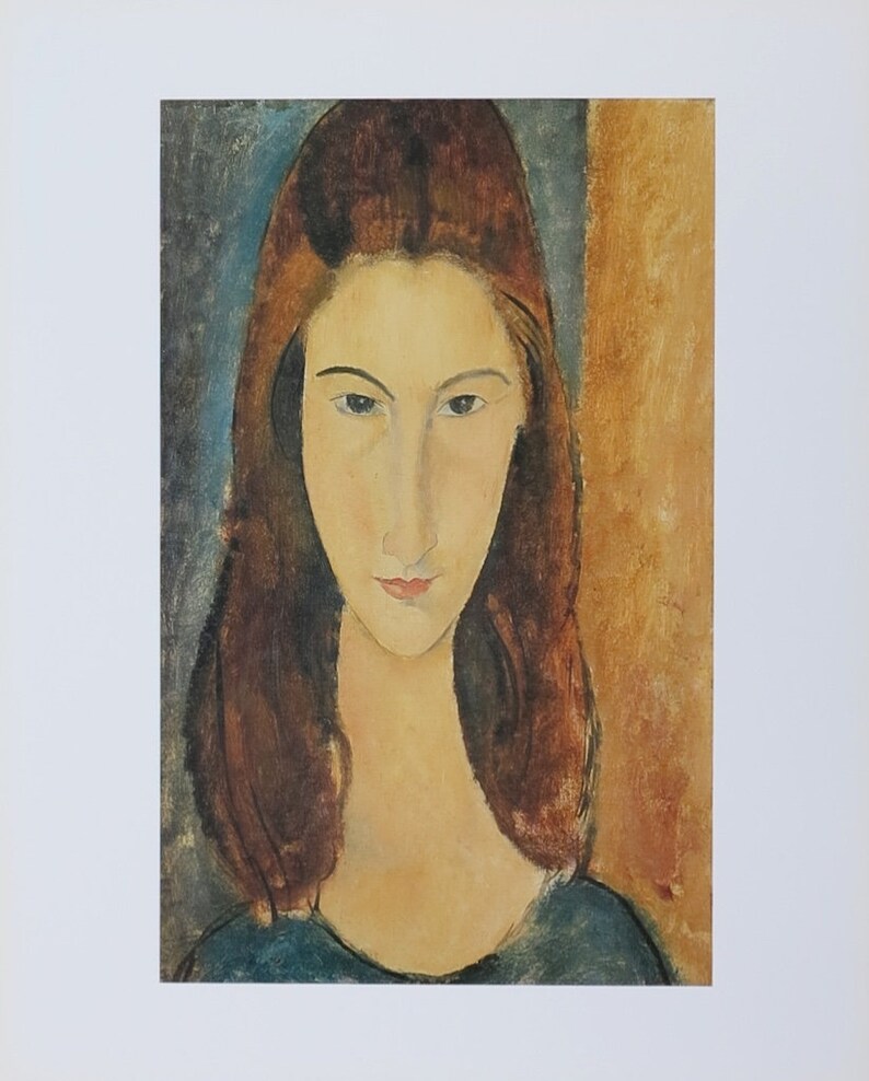 Amedeo Modigliani Exhibition Poster Jeanne Hebuterne Etsy