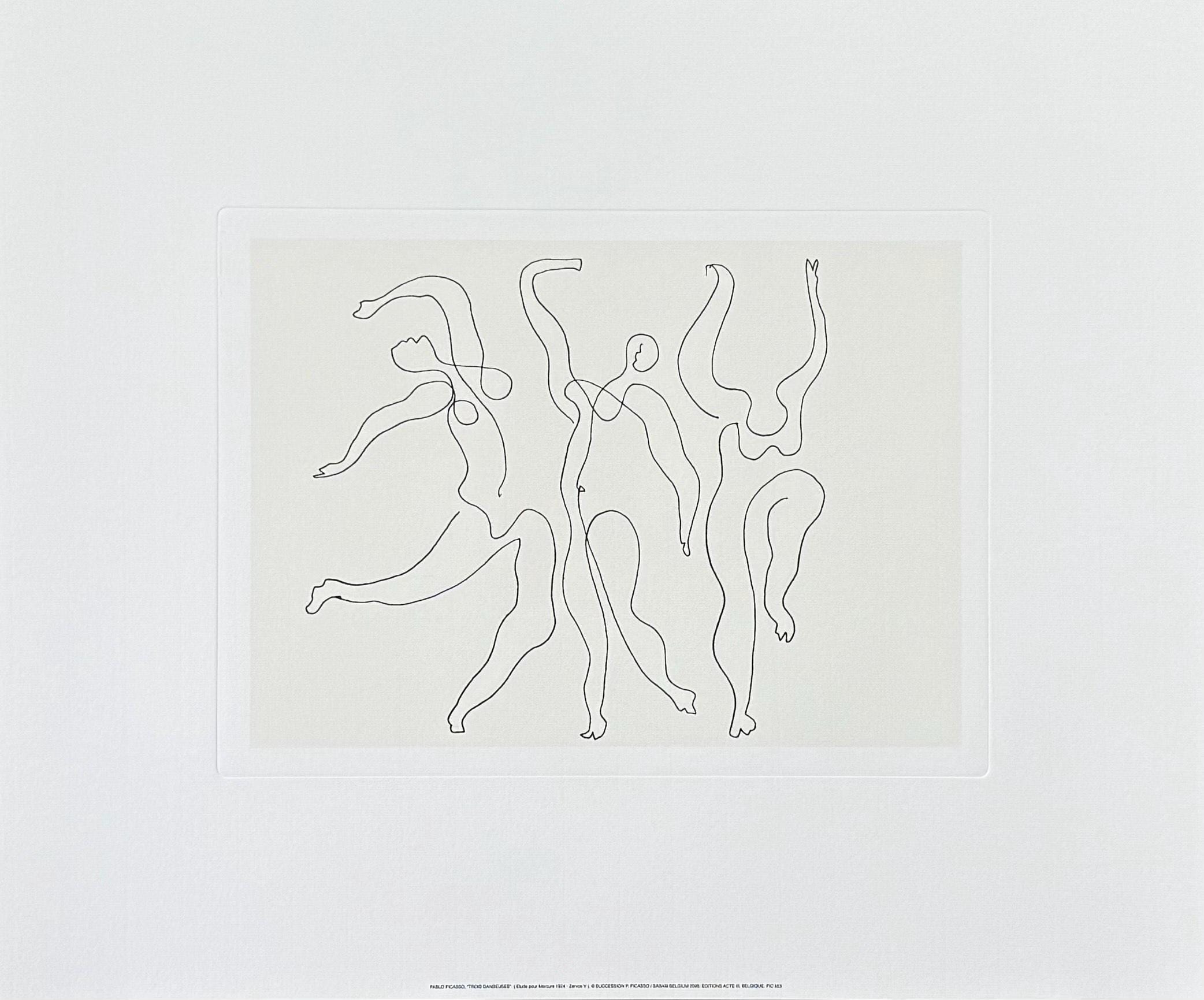 パブロ・ピカソ展ポスター - 3人のダンサー - 美術館所属アーティスト