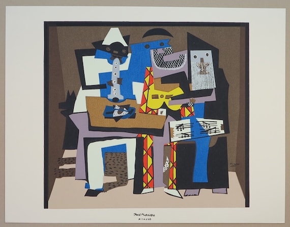 Pablo Picasso Three Musicians ポスター MoMA Picasso: Three Musicians Print – MoMA Design Store