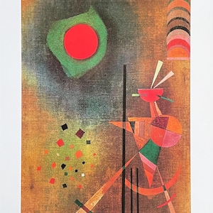 Wassily Kandinsky exhibition poster - Light up - Aufleuchten - museum artist - art print - 1999