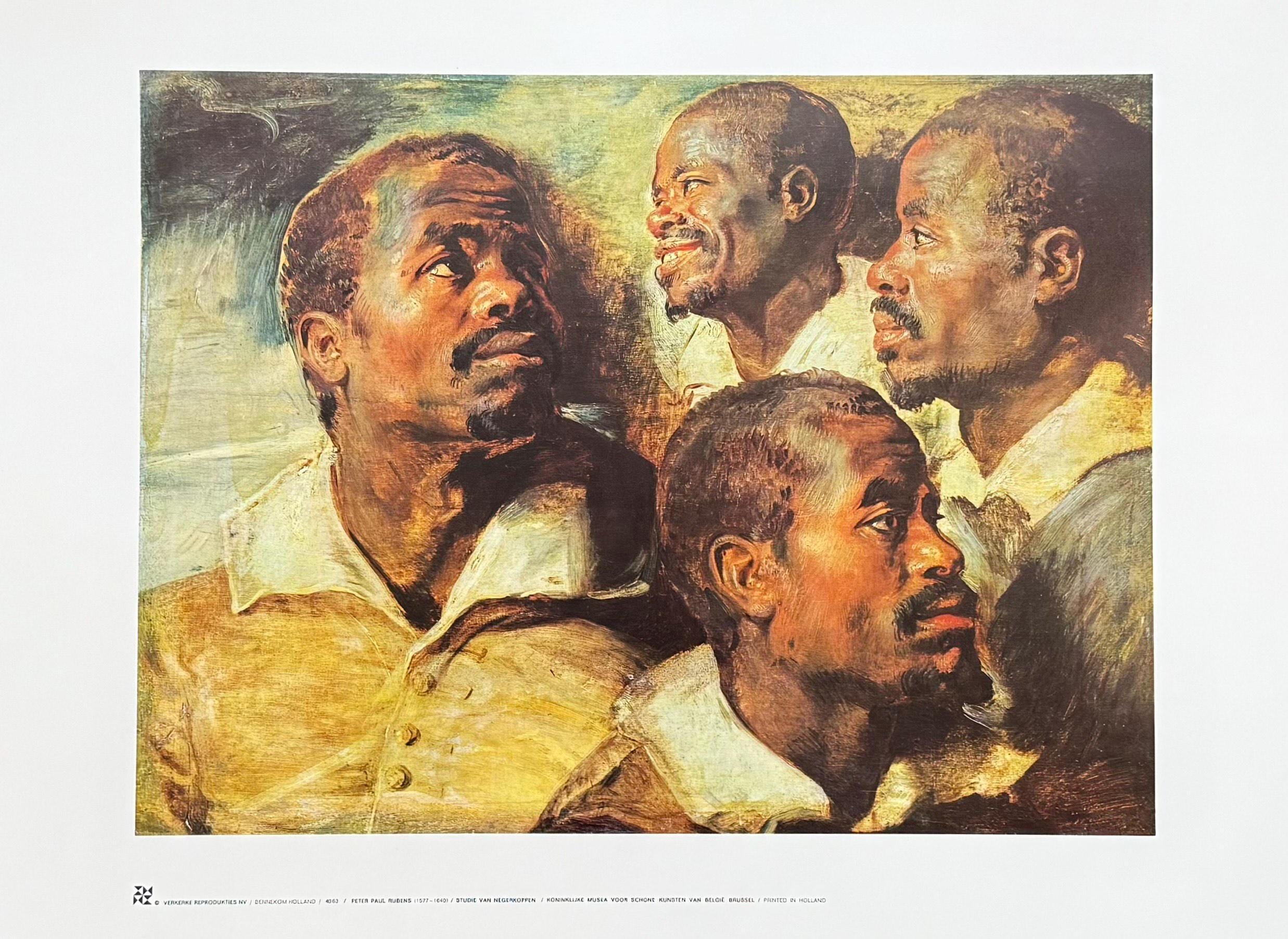 Peter Paul Rubens Exhibition Poster - Four Studies of the Head of