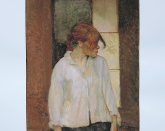 Henri De Toulouse-Lautrec exhibition poster - At Montrouge, Rosa la Rouge - The Barnes Foundation museum print - impressionist