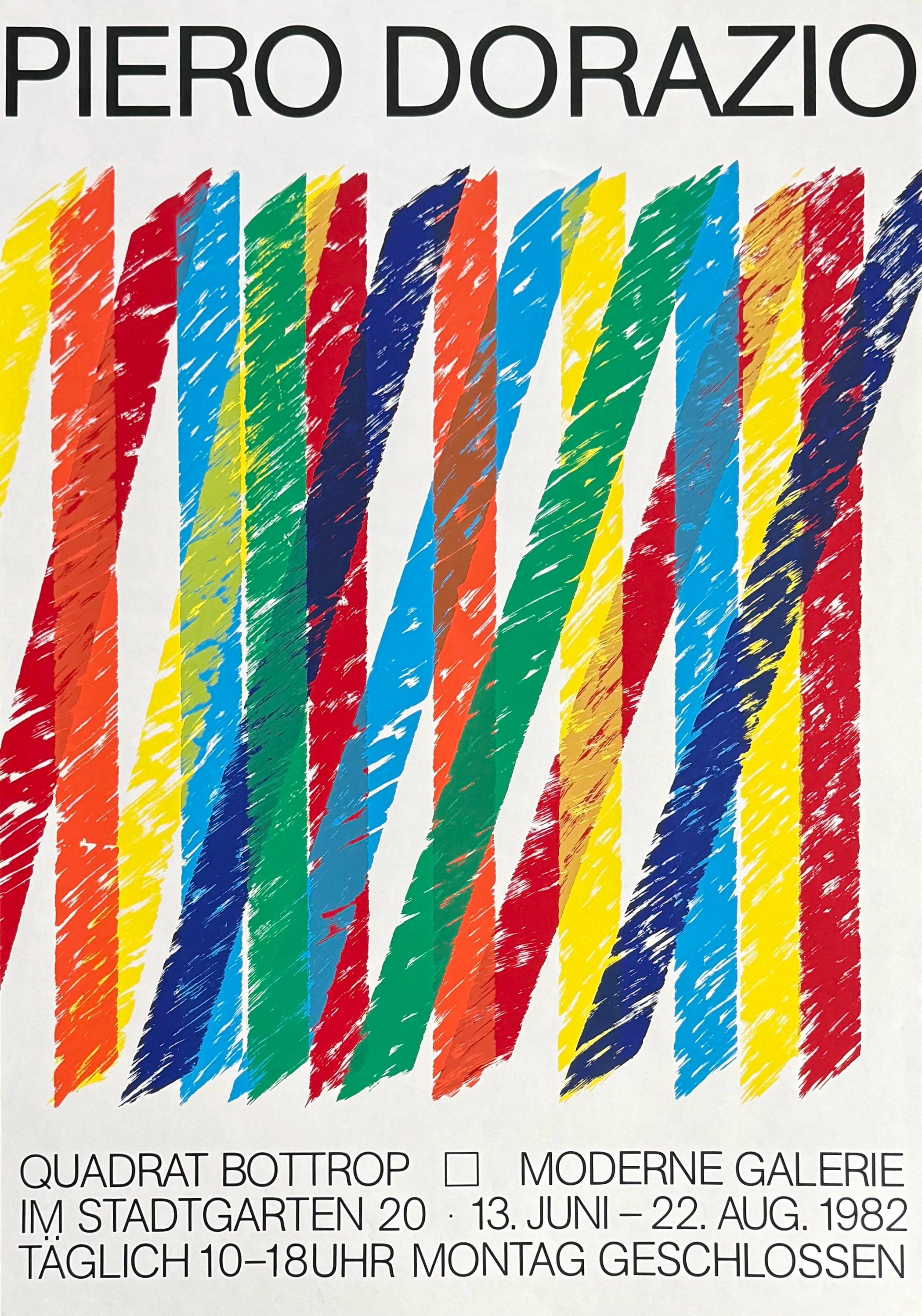 Piero Dorazio ポスター Piero Dorazio Exhibition Poster - Untitled - Italian Artist