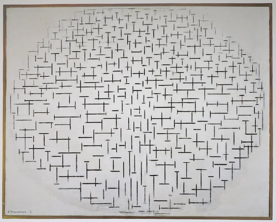 1970 Vintage MONDRIAN /"VICTORY BOOGIE WOOGIE/" MODERN COLOR offset Lithograph