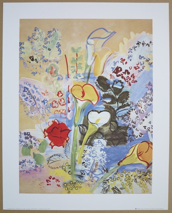 ラウル・デュフィ展ポスター - ル・ブーケ・ダルムス、1939年