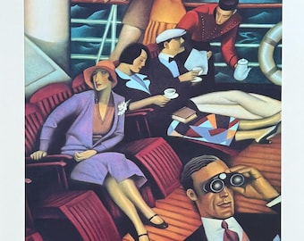 Cartel de la exposición French Line - Paquebot - Francia - Crucero - Turismo - Impresión artística decorativa - Reproducción