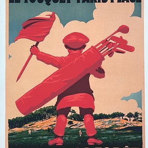 Le Touquet Paris-Plage - Francia - Turismo francés - Golf - Viajes - Publicidad - Impresión de arte decorativo - Cartel de exposición - Reproducción