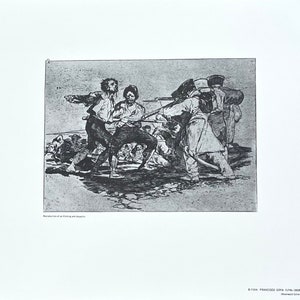 Cartel de la exposición de Francisco Goya - ¿Con razón o sin ella? - National Gallery of Art - Washington DC - impresión de arte vintage - década de 1970