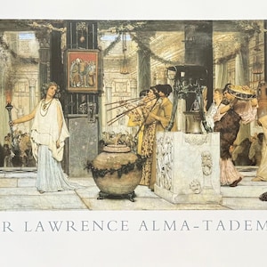 Sir Lawrence Alma-Tadema poster - The vintage festival - museum artist - art print