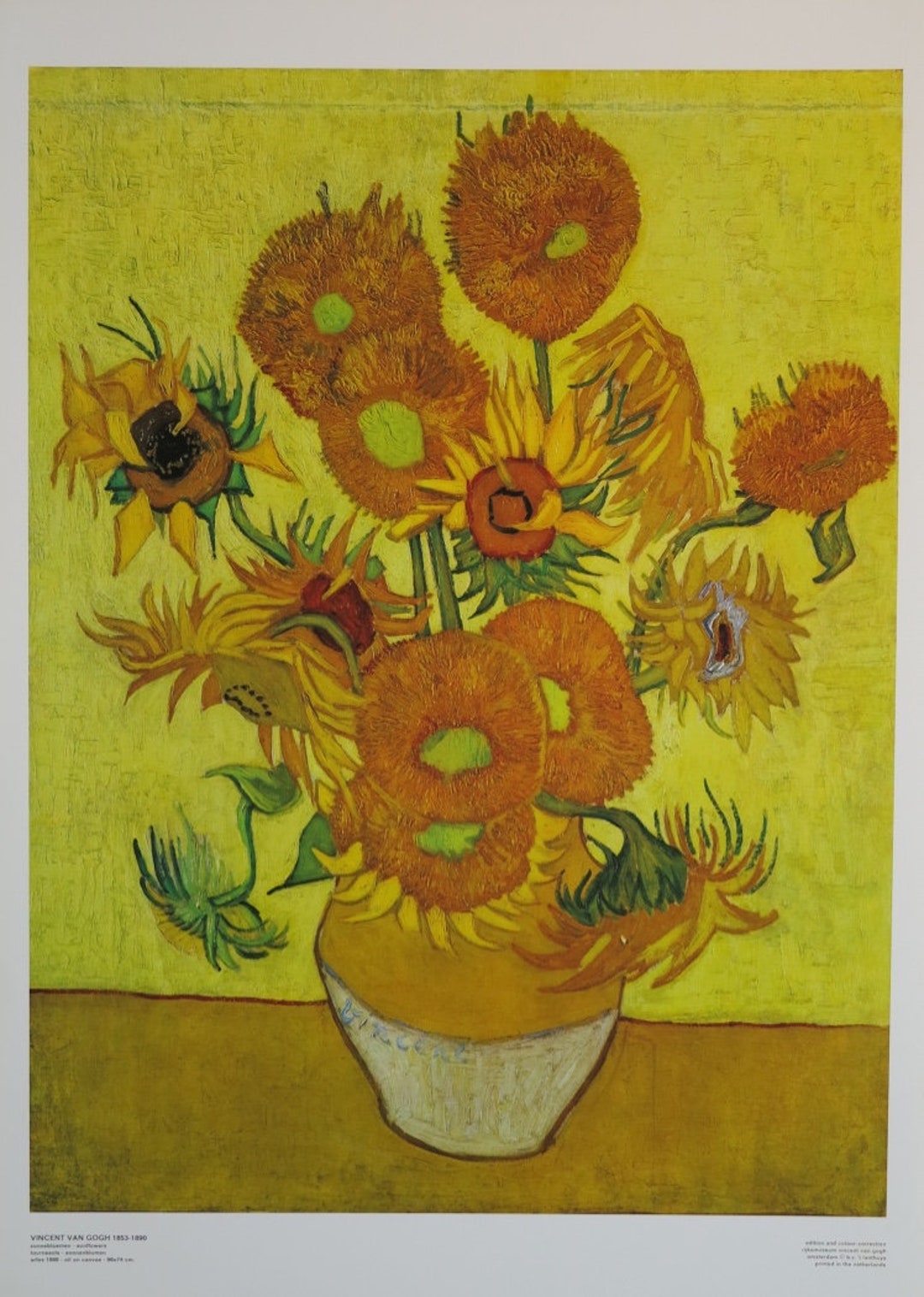 Van Gogh Tournesols Analyse Affiche de lexposition Vincent van Gogh Tournesols - Etsy France