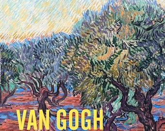 Cartel de la exposición de Vincent van Gogh - Un drama en Arlés - artista del museo - impresión artística - litografía offset - Gauguin - Bernard