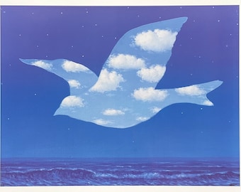 ルネ・マグリット展ポスター - マジック・ブルー - シュルレアリスム