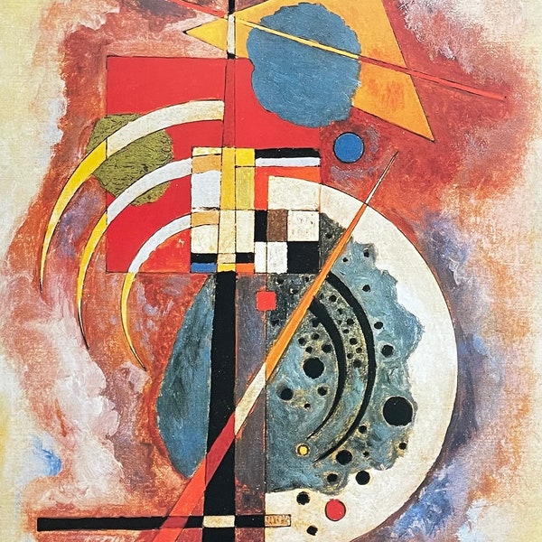 Affiche exposition Kandinsky - hommage à Grohmann - artiste du musée - tirage d'art - lithographie offset