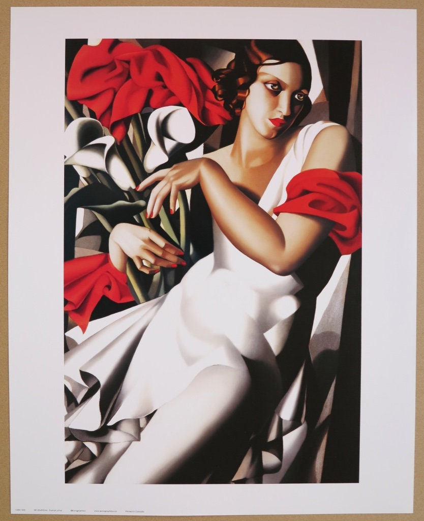 Tamara De Lempicka Exhibition Poster Portrait of Ira Woman pic picture