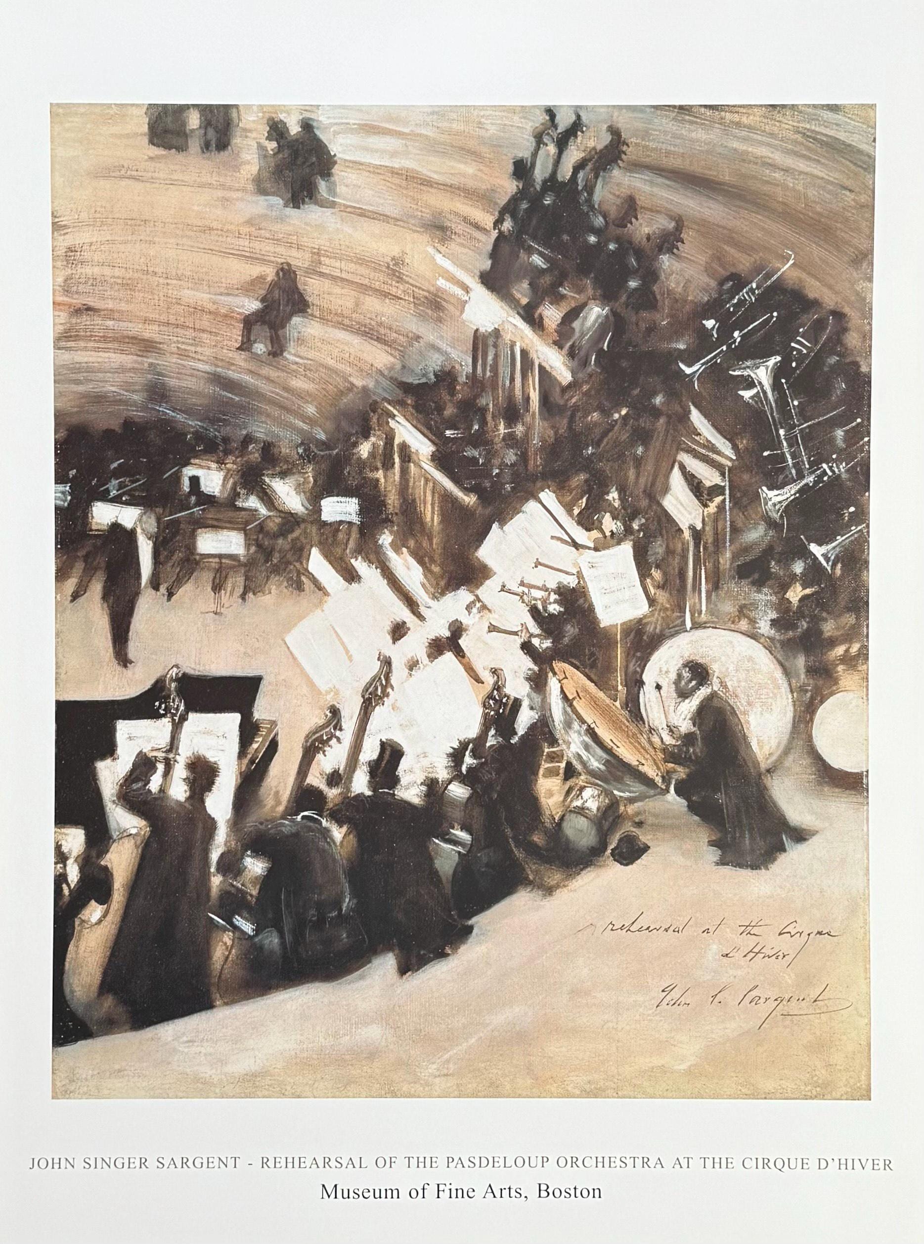 John Singer Sargent Exhibition Poster - Rehearsal of the Orchestra