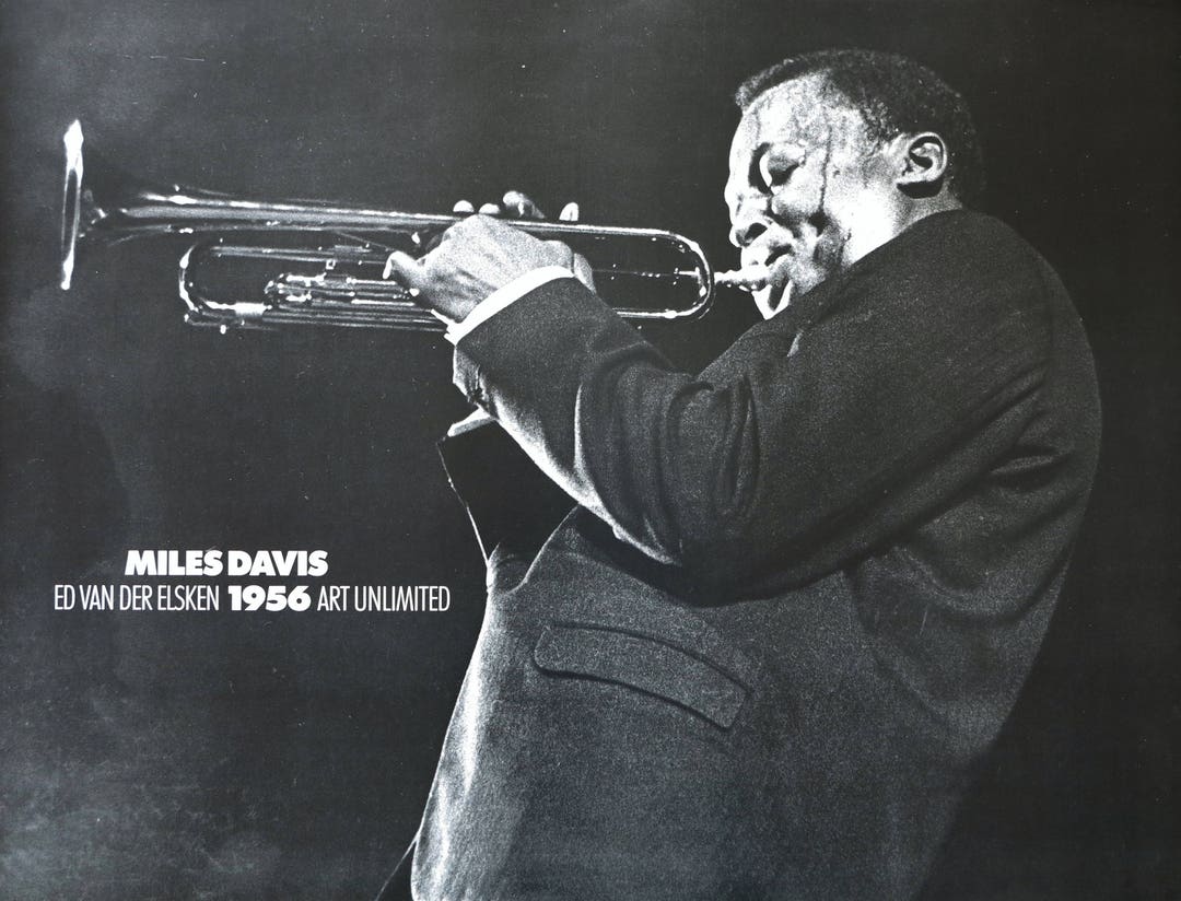 Miles Davis Ed Van Der Elsken Exhibition Poster Black - Etsy