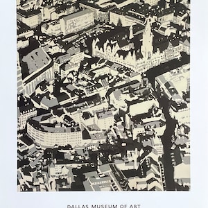Gerhard Richter exhibition poster - City picture - Dallas Museum of Art - museum artist - art print