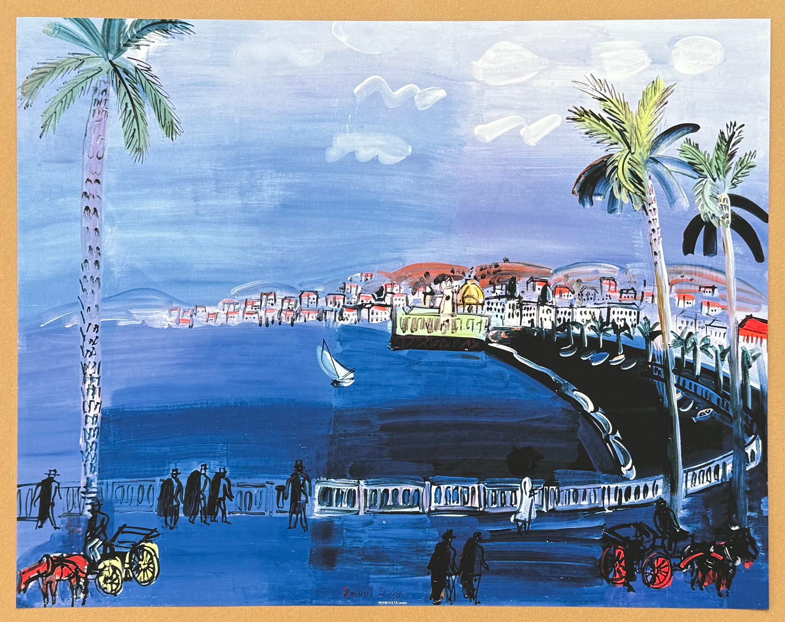 アートポスター】フランス ニースの港（作品No.377） | GALLERY