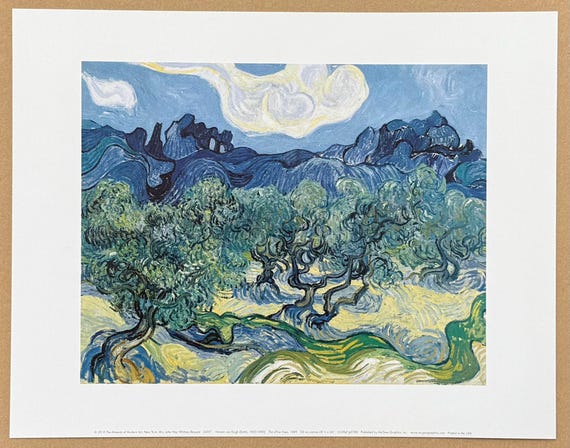 フィンセント・ファン・ゴッホ展ポスター - オリーブの木々 - フランス