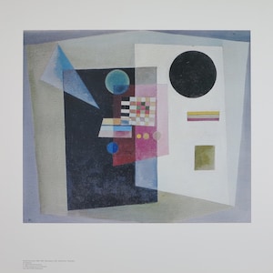 Kandinsky exhibition poster - Maintaining - museum artist - art print - 1993