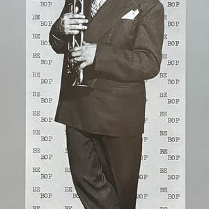 William P Gottlieb exhibition poster - The golden age of jazz - black white photography - music - concert  - trumpet - art print