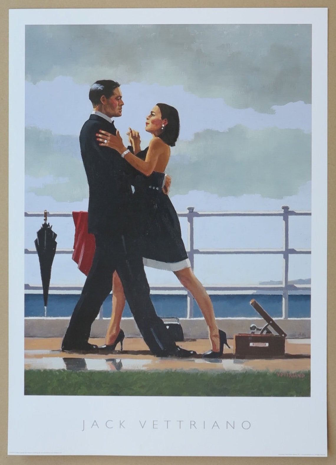 Jack Vettriano exhibition poster Anniversary Waltz dancing