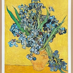 Vincent Van Gogh Exhibition Poster the Irises Flowers - Etsy