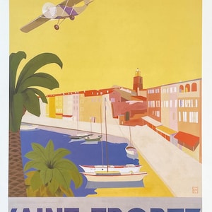 Saint-Tropez - Frankreich - Französischer Tourismus - Reisen - Werbung - dekorativer Kunstdruck - Ausstellungsplakat -2007
