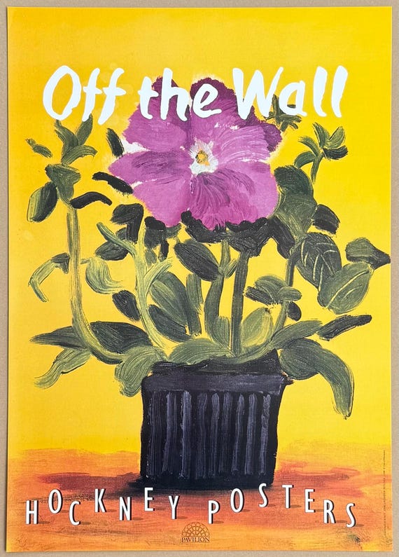 David Hockney Exhibition Poster - off the Wall - Still Life