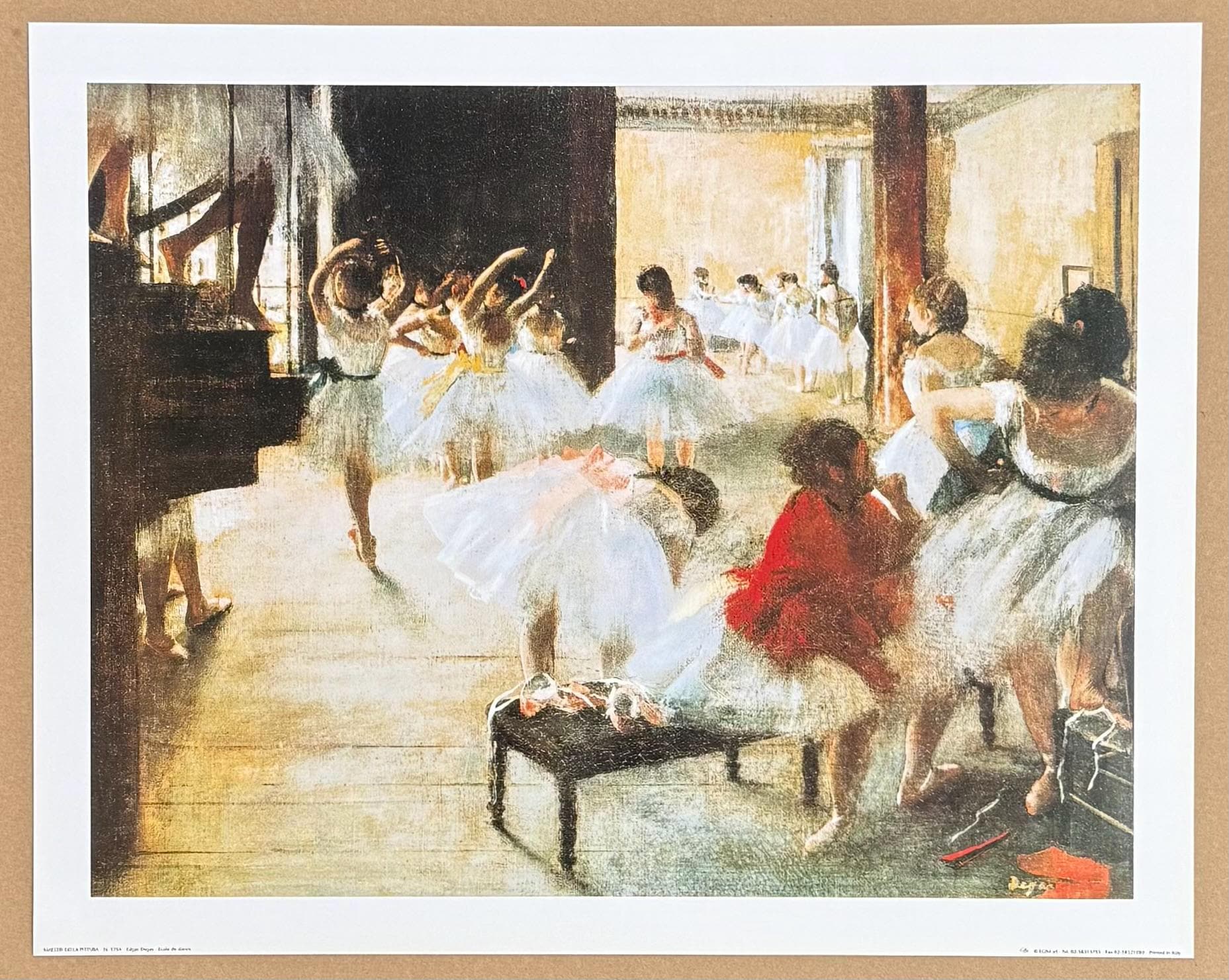Degas vintage ART poster【踊り子】 Edgar Degas Exhibition Poster - Ecole De Danse - Museum Artist