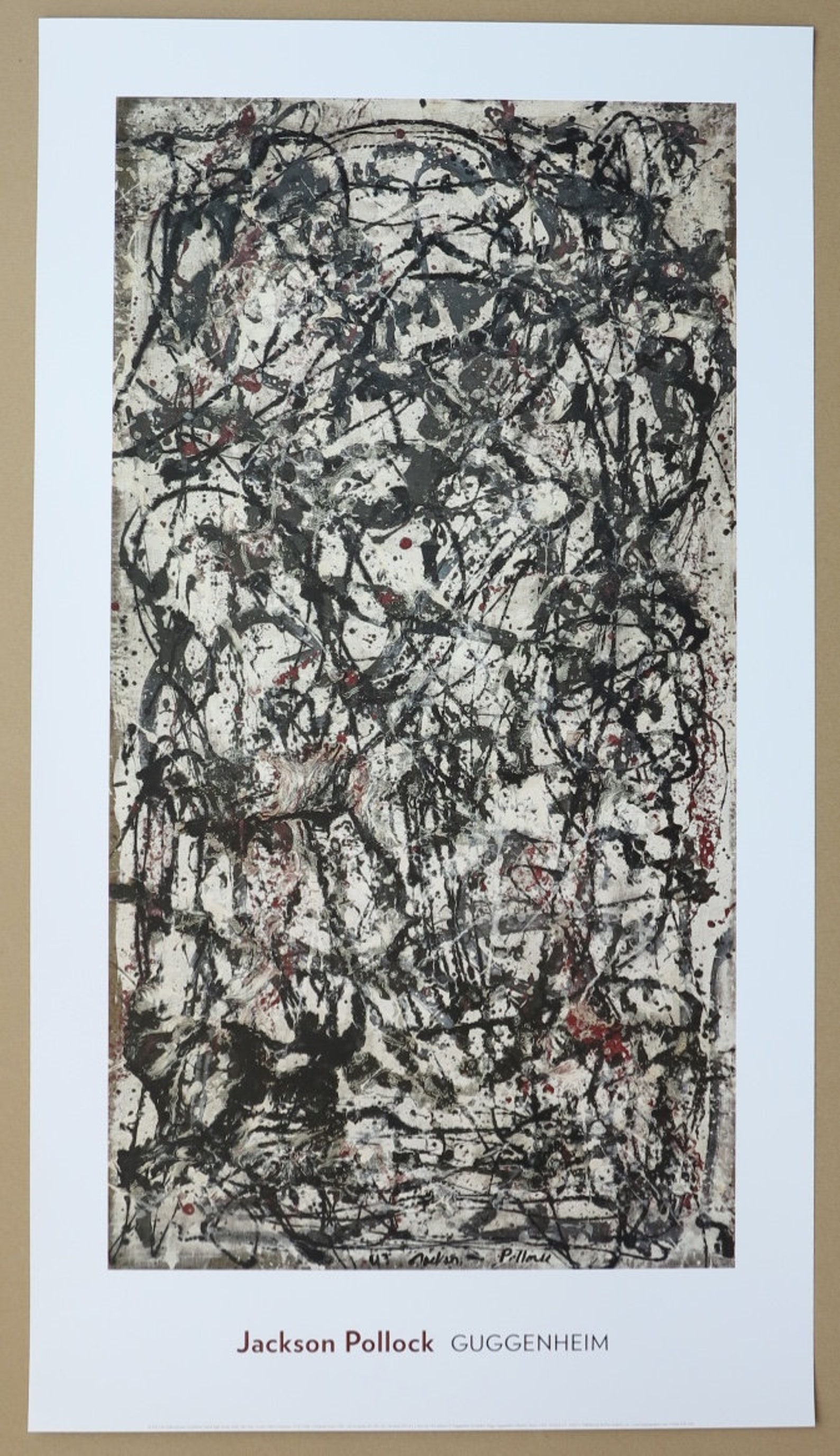 Jackson Pollock exhibition poster Enchanted forest Action | Etsy