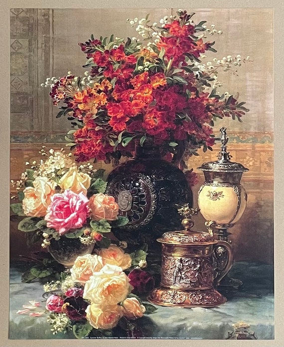 Rare Vintage 1949 Cézanne Still Life French Offset Lithograph Rare Vintage 1949 Cézanne Still Life French Offset Lithograph