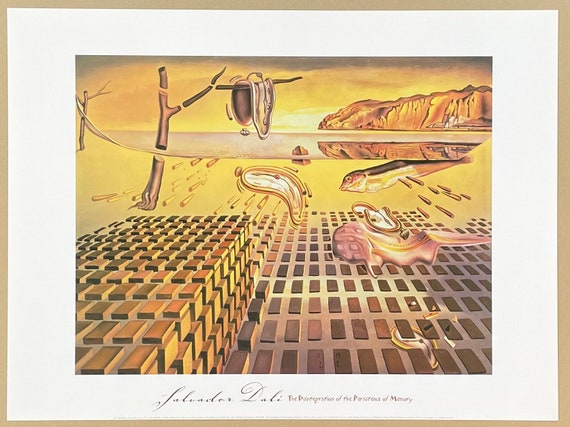 Salvador Dali Exhibition Poster - the Disintegration of the