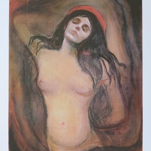 Tentoonstellingsposter Edvard Munch - Madonna - museumkunstenaar - kunstdruk - offsetlitho