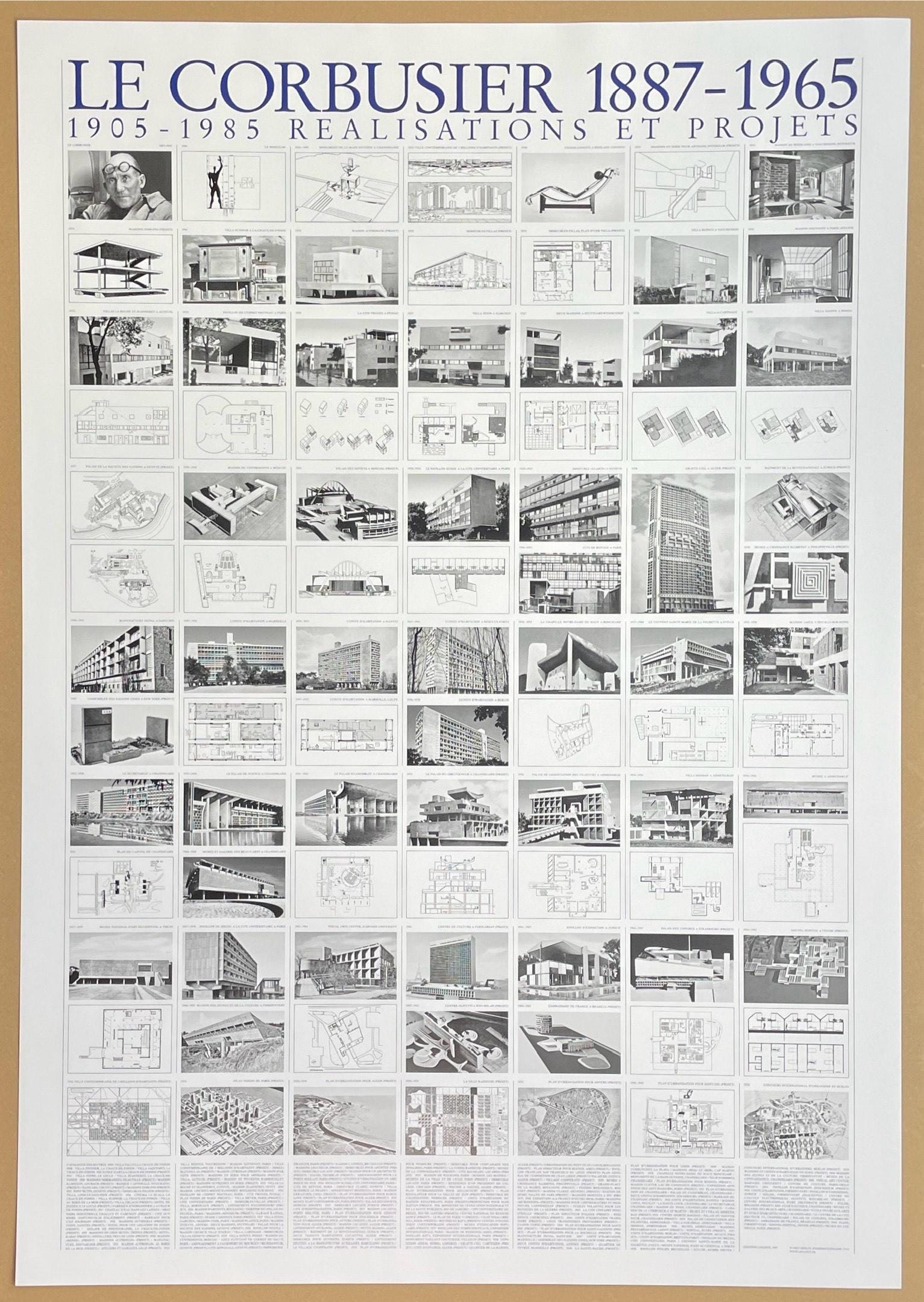 Le Corbusier Exhibition Poster - Overview - Museum Artist